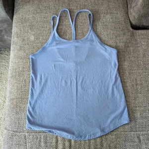 Zyia Active Light Blue Strappy Tank Top M
